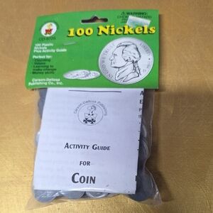 100 Nickels with Activity Guide Learning Educational Homeschool Math Money